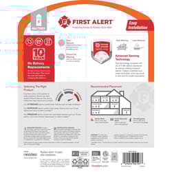 First Alert Battery-Powered Ionization/Photoelectric Dual Sensor Smoke Detector 1 pk