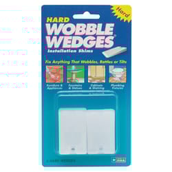 Wobble Wedge 3.75 in. W X 6.75 in. L Plastic Shim 6 pk