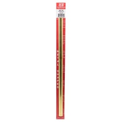 K&S 1/2 in. D X 12 in. L Round Brass Tube 1 pk