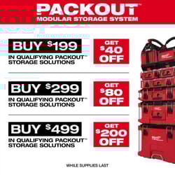 Milwaukee Packout 48 in. H X 20 in. W X 12 in. D Collapsible 2-Wheel Cart