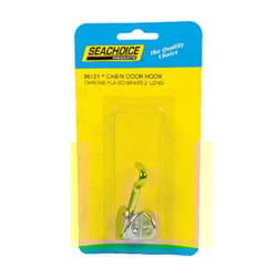 Seachoice Chrome-Plated Brass 2 in. L Cabin Door Hook 1 pk