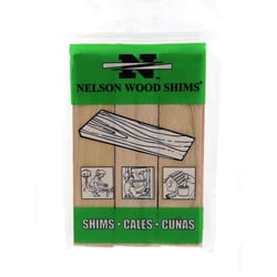 Nelson 1.5 in. W X 6 in. L Wood Shim 9 pk